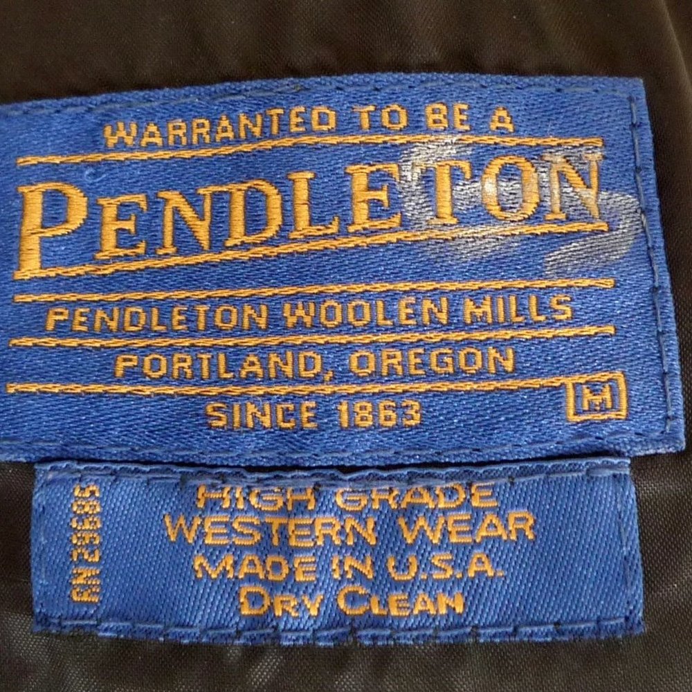 Rare Vintage Pendleton High Grade Western Wear Wool Blanket Jacket Coat - Picture 10 of 10
